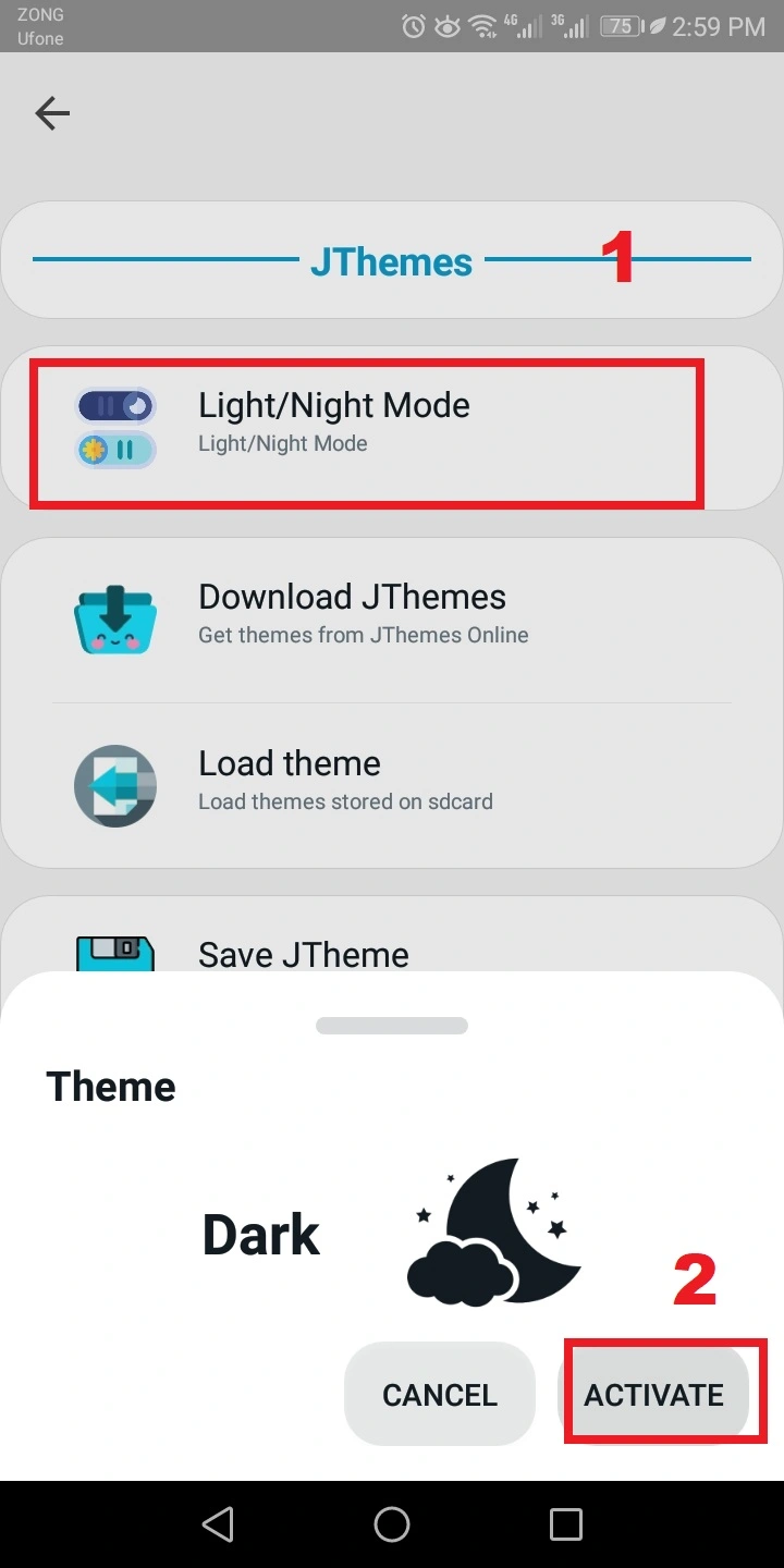 light and dark mode